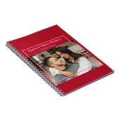 Carnet Custom Photo & Text Romantic Gift - Personalized  (Côté Droit)