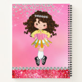 Carnet Custom Pink Glam Irish Dance Brunette (Dos)