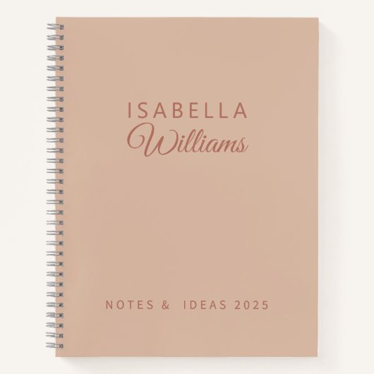Carnet Custom Professional Notebook Modern Pink (Devant)