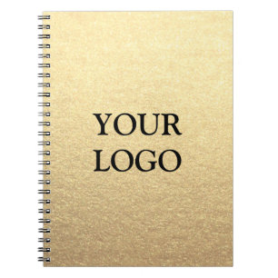 Carnet Custom Simple Clean Gold Business Votre logo ici