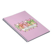 Carnet Custom Teacher Name Notebook | Cute Bow Teacher (Côté Droit)