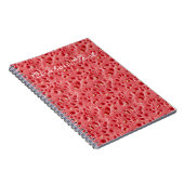 Carnet Custom Watermelon Flesh Texture Pattern (Côté Droit)