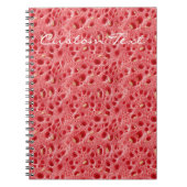 Carnet Custom Watermelon Flesh Texture Pattern (Devant)