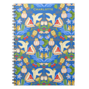 Carnet Customisé coloré mignon fruité floral