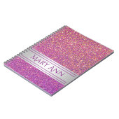 Carnet Customisé Confetti Confetti Parties scintillant Fa (Côté gauche)