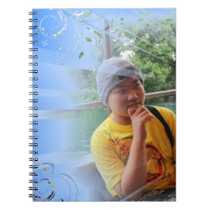 carnet customisé par bleu