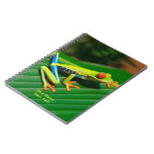 Carnet Customisée Forêt tropicale verte aux yeux rouges (Côté gauche)