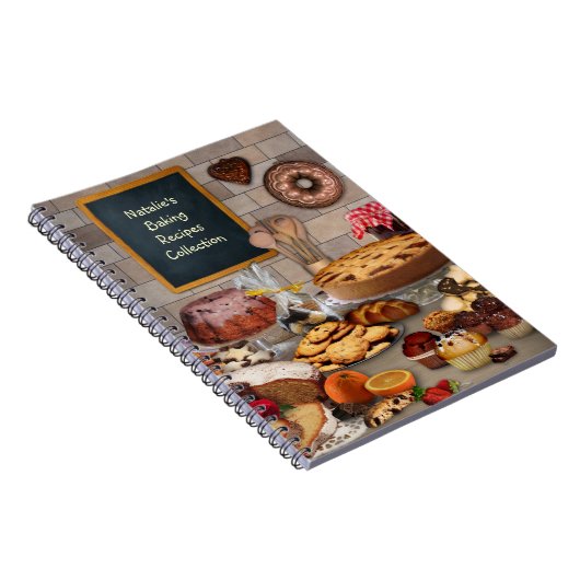 Carnet (Customizable) Baking Recipes Notebook (Côté Droit)