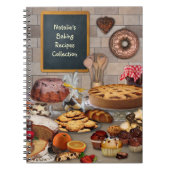 Carnet (Customizable) Baking Recipes Notebook (Devant)
