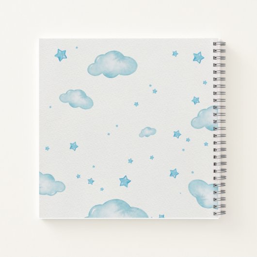 Carnet Customizable Blue Dinosaur Sketchbook (Dos)