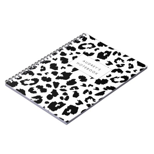 Carnet Customizable leopard print (Côté gauche)