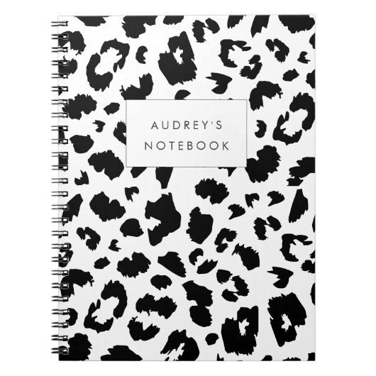 Carnet Customizable leopard print (Devant)