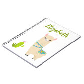 Carnet Customizable Llama Notebook (Côté gauche)
