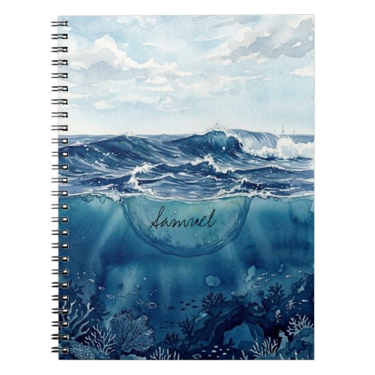 Carnet Customizable Ocean (Devant)