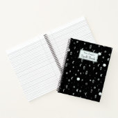 Carnet Customizable Witchy Moon and Stars Pattern (Intérieur)