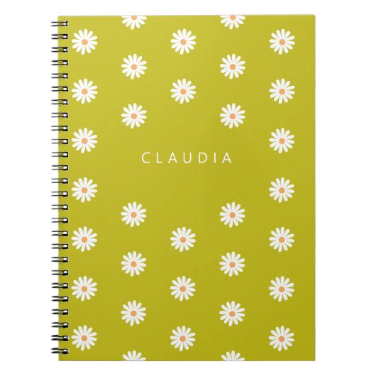 Carnet Customized Daisy Notebook, Gift for Children  (Devant)