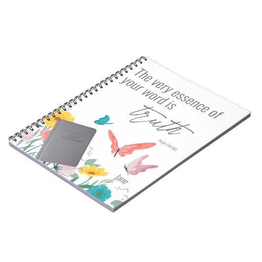 Carnet Customized JW 2023 year text Psalm 119:160  Notebo (Côté gauche)