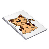 CARNET CUT BEIGE ET CHAT BROWN (Côté Droit)