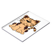 CARNET CUT BEIGE ET CHAT BROWN (Côté gauche)