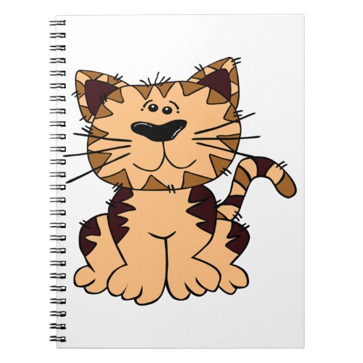 CARNET CUT BEIGE ET CHAT BROWN (Devant)