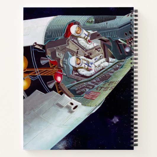 Carnet Cutaway Un Appareil Spacecraft Gemini À Deux Perso (Dos)