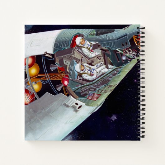 Carnet Cutaway Un Appareil Spacecraft Gemini À Deux Perso (Dos)