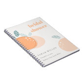 Carnet Cute Abstraite Orange Fruity Bold Fête des mariées (Côté Droit)