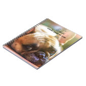 Carnet Cute Add YOUR Photos Name French Bulldog (Côté gauche)