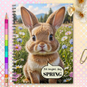 Carnet Cute Adorable Bunny Rabbit Spring Notebook