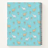 Carnet Cute Alpaca Llama Cactus Motif (Dos)