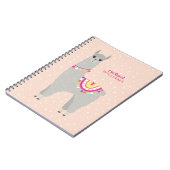 Carnet Cute Alpaca Personnalisé (Côté gauche)