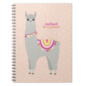 Carnet Cute Alpaca Personnalisé (Devant)