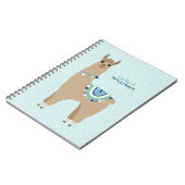 Carnet Cute Alpaca Personnalisé (Côté gauche)