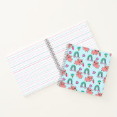 Carnet Cute and Quirky Pigs and Rainbows Pattern (Intérieur)