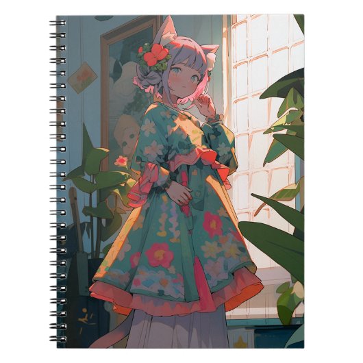 Carnet Cute Anime Catgirl (Devant)