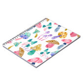 Carnet Cute Aquarelle Champignons (Côté gauche)