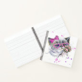 Carnet Cute Aquarelle Kitten (Intérieur)