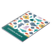 Carnet Cute Aquarelle Océan Animaux Motif (Côté gauche)