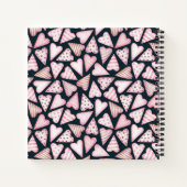 Carnet Cute aquarelle Pomeranian Soyez forte calligraphie (Dos)