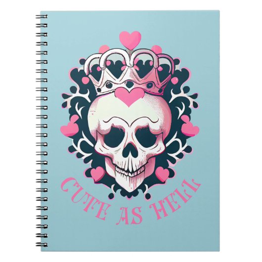 Carnet Cute as Hell Crâne (Devant)