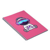 Carnet Cute Astronaut Jouer VR Game Cartoon (Côté Droit)