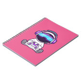Carnet Cute Astronaut Jouer VR Game Cartoon (Côté gauche)