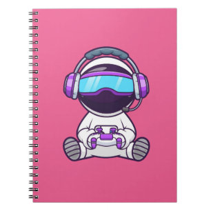 Carnet Cute Astronaut Jouer VR Game Cartoon