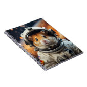 Carnet Cute astronaute spatiale Hamster (Côté Droit)