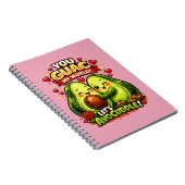 Carnet Cute Avocado Valentine’s Love Design, kawaii Love (Côté Droit)