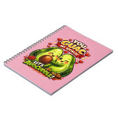 Carnet Cute Avocado Valentine’s Love Design, kawaii Love (Côté gauche)