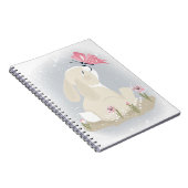 Carnet Cute baby Bunny et butterfly. (Côté Droit)