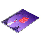 Carnet Cute Ballerina & Cat Night Sky (Côté gauche)