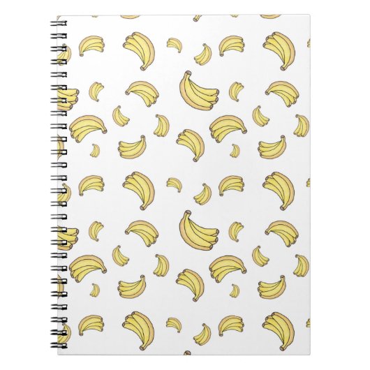 Carnet Cute Banana Pattern | Hand Drawn Banana Aesthetic (Devant)