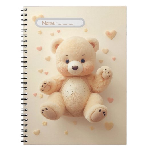 Carnet Cute Bear Pastel Notebook (Devant)